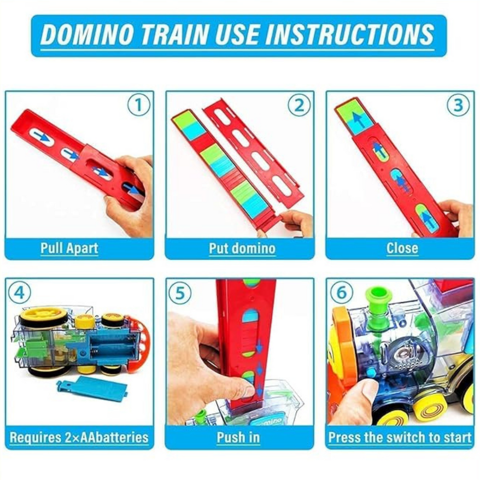 BlockChase™ – Race, Set, Domino | Instant Chain Reactions | Perfect for Little Hands