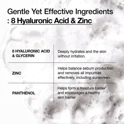 8 Hyaluronic Acid Hydrating Gentle Foaming Cleanser