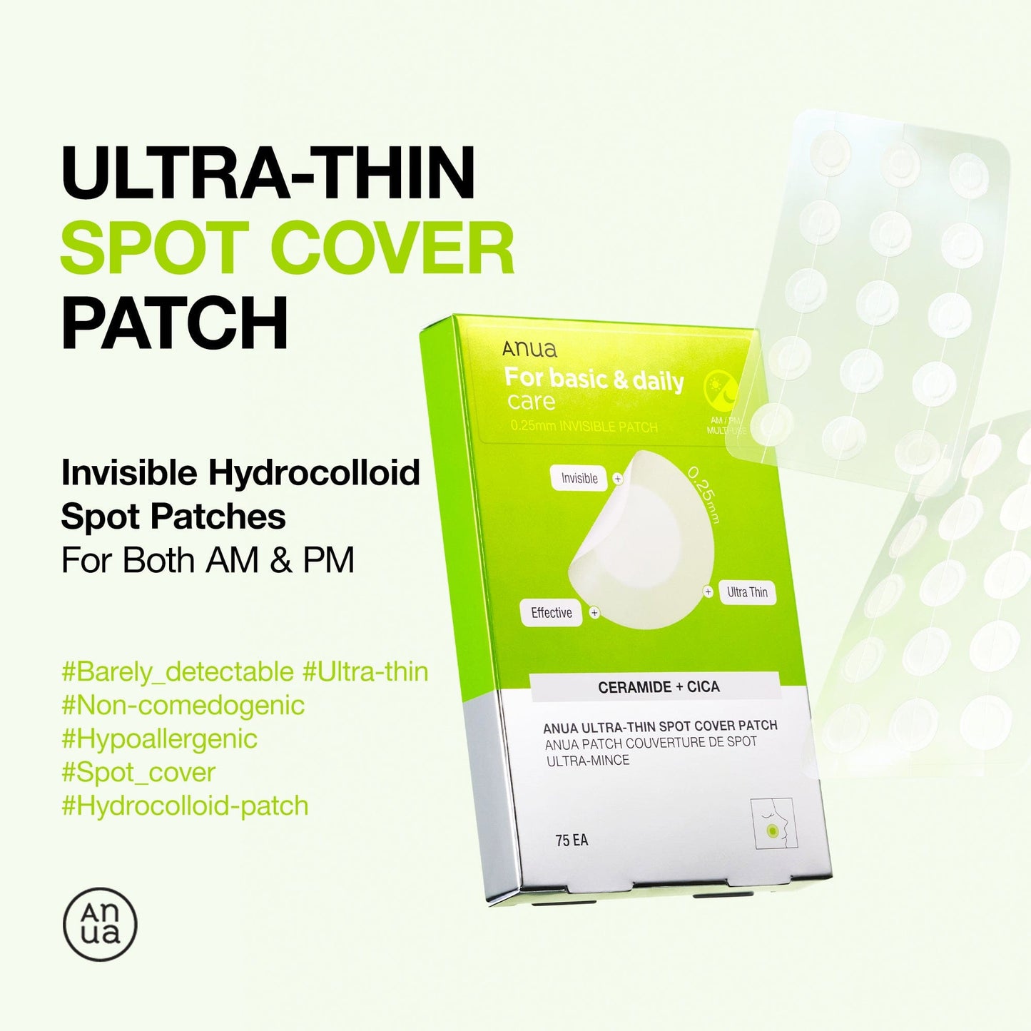 Ultra-Thin Spot Cover Patch